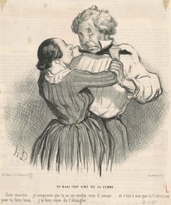 Un mari trop aimé de sa femme - Honoré Daumier