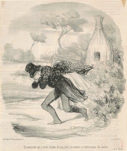 Un monsieur qui voulait étudier les mœurs des abeilles - Honoré Daumier