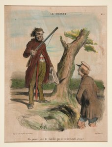 Un pauvre père de famille qui se recommande à vous! - Honoré Daumier