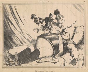 Un terrible cauchemar - Honoré Daumier