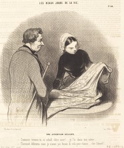 Une Attention délicate - Honoré Daumier