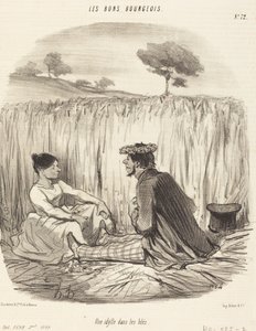 Une idylle dans les blés - Honoré Daumier