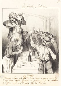 Une réception - Honoré Daumier