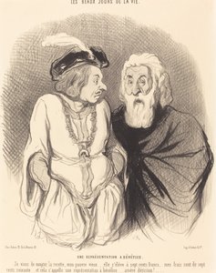 Une représentation à bénéfice - Honoré Daumier