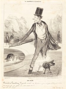 Une heure - Promenade au Luxembourg - Honoré Daumier