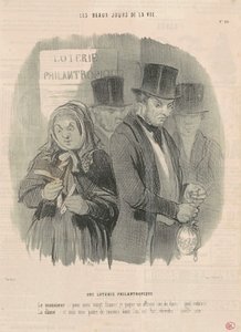 Une loterie philanthropique - Honoré Daumier