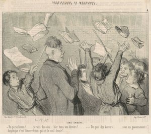 Une émeute - Honoré Daumier