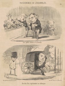 Une petite séance à la buvette - Honoré Daumier