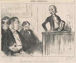 Une soirée musicale - Honoré Daumier