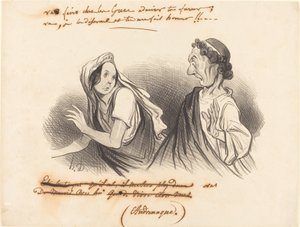 Va faire... admirer ta fureur... - Honoré Daumier