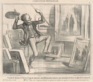 Venant de donner le dernier coup de pinceau... - Honoré Daumier