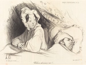 Vilain dormeur, va! - Honoré Daumier
