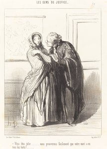Vous êtes jolie... - Honoré Daumier