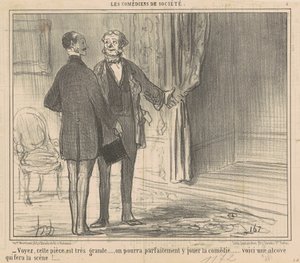Voyez, cette pièce est très grande... - Honoré Daumier