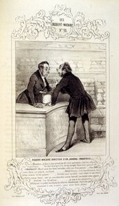 Illustrations sur les idées et légendes Philipon sous le titre Les Cent et Robert Macaire - Honoré Daumier