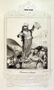 Illustrations sur les idées et légendes Philipon sous le titre Les Cent et Robert Macaire - Honoré Daumier