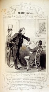 Illustrations sur les idées et légendes Philipon sous le titre Les Cent et Robert Macaire - Honoré Daumier