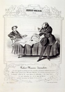Illustrations sur les idées et légendes Philipon sous le titre Les Cent et Robert Macaire - Honoré Daumier