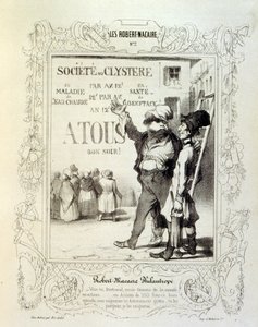 Illustrations sur les idées et légendes Philipon sous le titre Les Cent et Robert Macaire - Honoré Daumier
