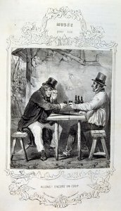 Illustrations sur les idées et légendes Philipon sous le titre Les Cent et Robert Macaire - Honoré Daumier