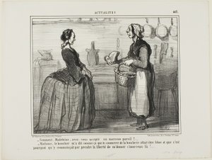 "Madeleine, comment as-tu pu accepter un morceau de viande comme celui-ci  - Madame, le boucher m