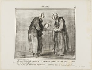 "- Oh, Madame Chaboulard, je me demande ce qui va se passer dans les douze mois à venir... le nouvel an commence un vendredi ! ... - Je m