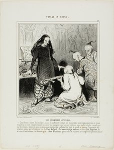 Un cadeau pour un artiste. Les Chinois adorent la musique, mais ils aiment aussi passionnément les musiciens. Leur engouement pour cette attitude est poussé à des extrêmes difficilement compréhensibles dans nos contrées civilisées. Ainsi, il est tout à fai - Honoré Victorin Daumier