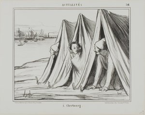 At Cherbourg, plate 546 from Actualités - Honoré Victorin Daumier