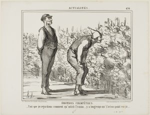 Emotions de la campagne. "- Il faut voir comment le vin pousse... je n