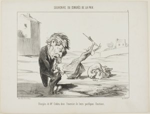 Les partisans de M. Cobden, exerçant leurs fonctions pacifiques, planche 5 des Souvenirs Du Congres De La Paix