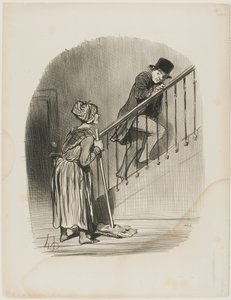 "Is my Wife at home Yes, monsieur, and your cousin too...," plate 4 from Tout ce qu