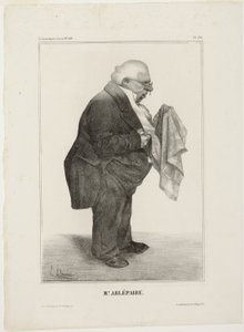 Mr. Arlépaire.., plate 280 from Célébrités de la Caricature - Honoré Victorin Daumier