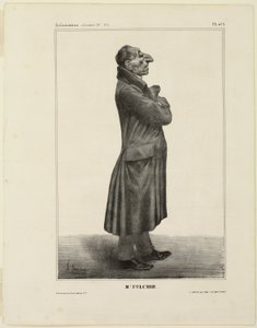 Mr. Fulchir.., plate 273 from Célébrités de la Caricature - Honoré Victorin Daumier