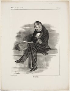 Mr. Guiz.., plate 340 from Célébrités de la Caricature - Honoré Victorin Daumier
