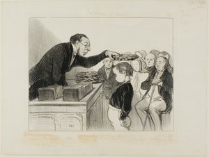 M. Jean-Joseph-Chaboulard... premier prix de santé, planche 28 de Professeurs et Moutards - Honoré Victorin Daumier