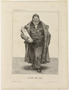Mr. Pot De Naz.., plate 270 from Célébrités de la Caricature - Honoré Victorin Daumier