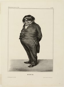 Mr. Prune, plate 288 from Célébrités de la Caricature - Honoré Victorin Daumier
