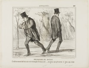 Physionomie de la Bourse. Le désespoir du baissier et le triomphe du haussier - ou pleurer et rire, planche 440 d
