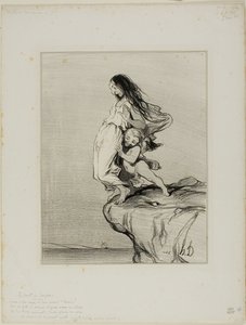 La mort de Sappho. "Jeunes filles, vous voyez où l