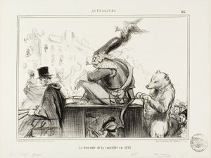 La descente de la Courtille en 1855, planche 165 d
