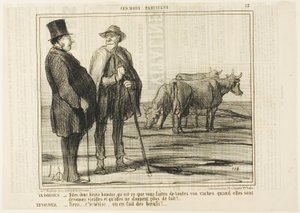 Le Parisien "- Dites-moi, mon bon monsieur, que faites-vous de toutes ces vaches une fois qu