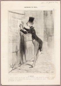The Poster Man, plate 17 from Bohémiens de Paris