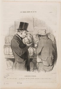 Un connaisseur de melons - Honoré Daumier