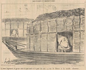 À louer, logements de garçon entre le - Honoré Daumier