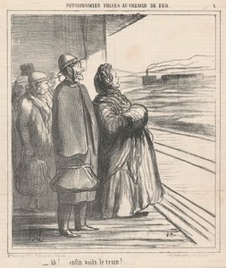Ah! Enfin voilà le train! ... - Honoré Daumier