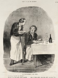 Au restaurant à 32 sous - Honoré Daumier