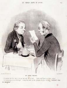 Caricature sur la vie chère. Série 