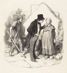 Est-ce que votre mari serait jaloux... - Honoré Daumier