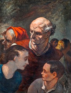 Famille sur les barricades 1848 - Honoré Daumier