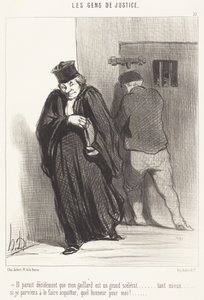 Il paraît... que mon gaillard est un grand scélérat... - Honoré Daumier